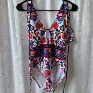 One piece bathing suit